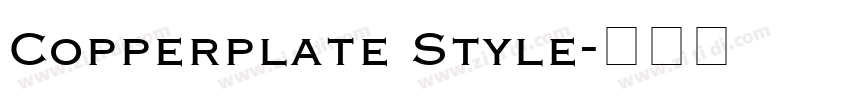 Copperplate Style字体转换